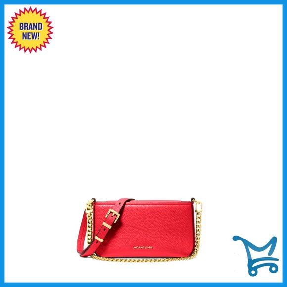 Small Convertible Crossbody Bag Pebbled Leather Gold Hardware